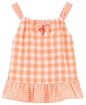 Blusa Sin Mangas A Cuadros Carter's
