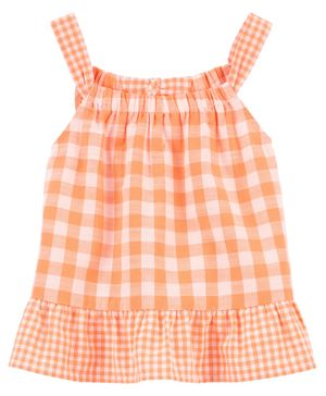 Blusa Sin Mangas A Cuadros Carter's