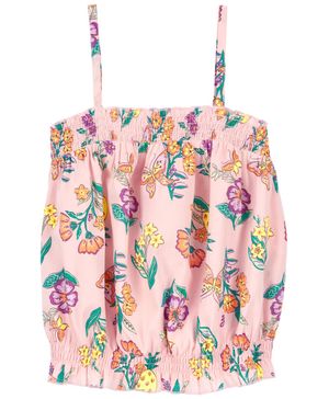 Blusa Sin Mangas Con Estampado Floral Carter's