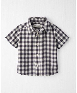Camisa A Cuadros Con Botones Carter's Little Planet