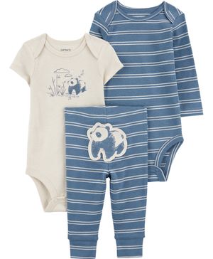 Conjunto De 3 Piezas De Pañalero Y Pantalón Carter's