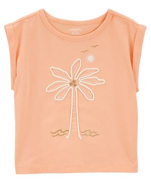 Playera De Punto Con Palmeras Carter's