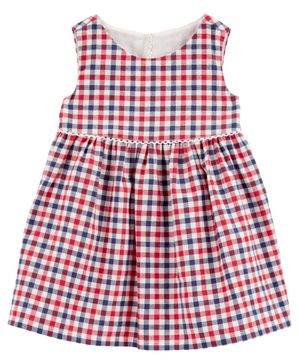 Vestido Con Cubre Pañal A Cuadros Oshkosh B'Gosh