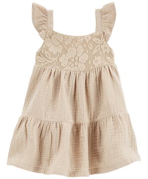 Vestido De Tirantes Con Olanes Carter's