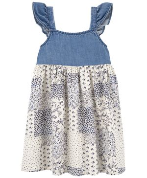 Vestido Floral De Mezclilla Oshkosh B'Gosh