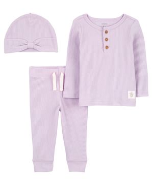 Conjunto De 3 Piezas Con Estampado De Agujas Carter's