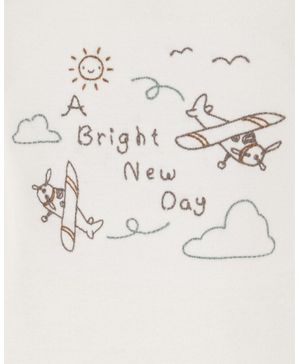 Conjunto De 4 Piezas Con Estampado De Avion Carter's