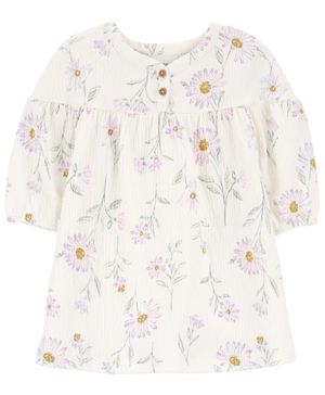 Vestido De Gasa Diseño Floral Carter's