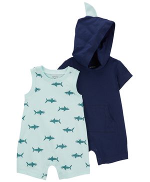 Paquete de 2 Rompers De Algodón Carter's