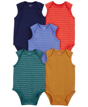 Paquete De 5 Pañaleros De Tirantes A Rayas Carter's