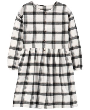 Vestido a cuadros de franela Carter's