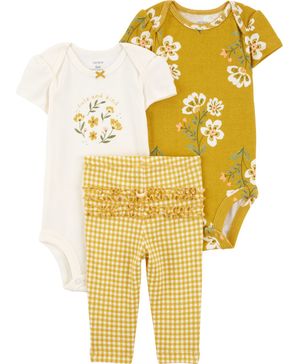 Conjunto De 3 Piezas De Pañalero Y Pantalón Carter's