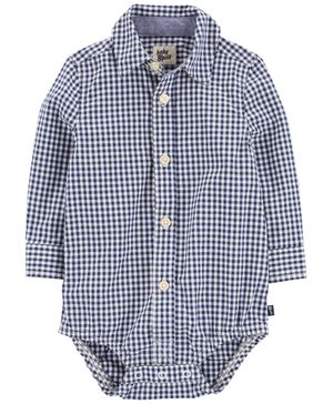 Pañalero Con Botones Y Estampado Gingham Oshkosh B'Gosh
