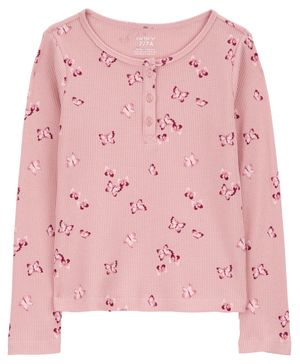 Blusa De Manga Larga Estampado Mariposas Carter's