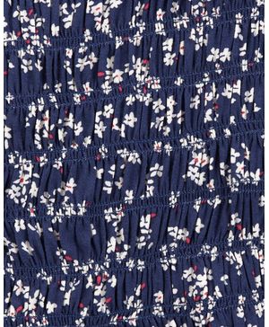 Blusa Tipo Peplum De Pana Con Olanes Estampado Floral Carter's