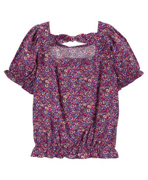 Blusa Tipo Peplum Estampado Floral Carter's