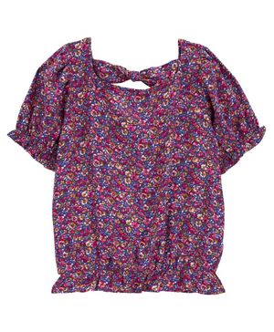Blusa Tipo Peplum Estampado Floral Carter's