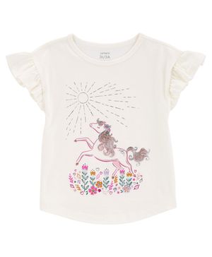 Bulsa Con Olanes Estampado De Caballo Carter's