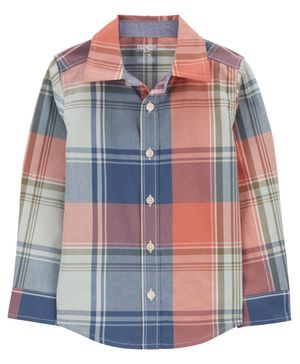 Camisa De Cuadros Con Botones Oshkosh B'Gosh