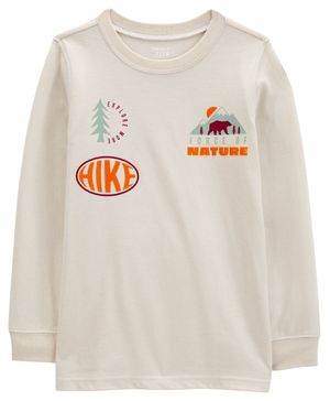 Camiseta De Manga Larga Con Ilustración De Senderismo Carter's