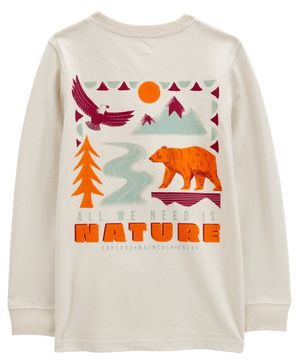 Camiseta De Manga Larga Con Ilustración De Senderismo Carter's