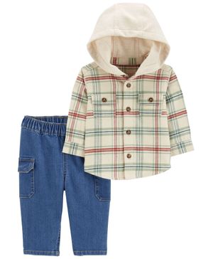 Conjunto De 2 Piezas Con Camisa Con Capucha Y Pantalón Carter's