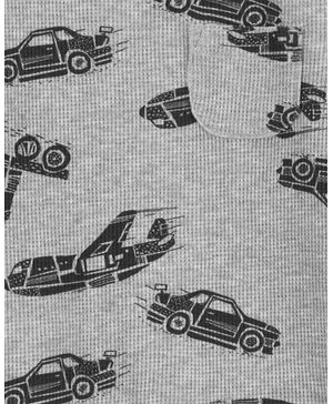 Conjunto De 2 Piezas Con Camiseta Estampada De Trasnportes Carter's