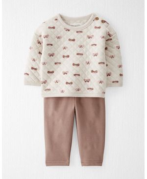 Conjunto De 2 Piezas Con Camiseta Estampado De Mariposa Carter's Little Planet