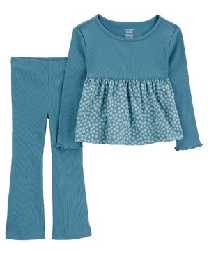 Conjunto De 2 Piezas Con Playera Estampado Floral Carter's