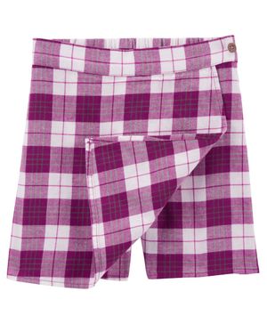 Conjunto De 2 Piezas Con Playera Y Falda Short A Cuadros Carter's