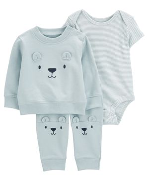 Conjunto De 3 Piezas Con Suéter De Oso Carter's
