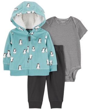 Conjunto De 3 Piezas Con Suéter De Tela Polar Carter's