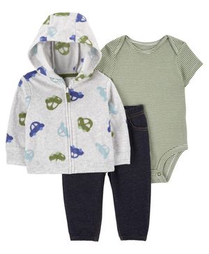 Conjunto De 3 Piezas Con Suéter Estampado De Coche Carter's