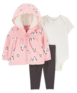 Conjunto De 3 Piezas Con Suéter Estampado De Pingüino Carter's