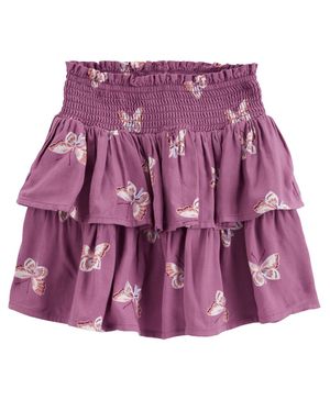 Falda Short Con Volantes Estampado De Mariposas Oshkosh B'Gosh