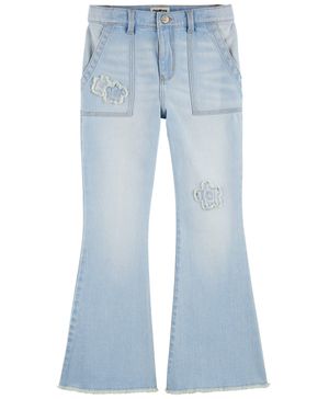 Jeans Icónicos Acampanados Con Parche Floral Oshkosh B'Gosh
