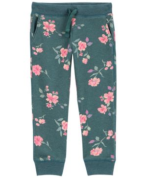 Joggers De Tela Polar On Cordón Estampado Floral Oshkosh B'Gosh