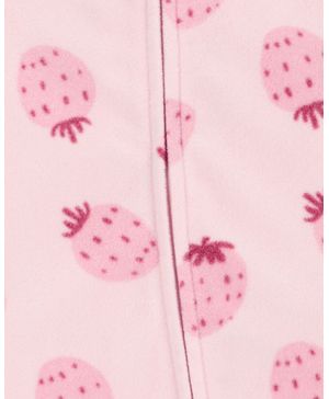 Mameluco Con Pies Estampado De Fresas Carter's