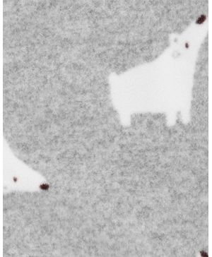 Mameluco De Tela Polar Con Pies Estampado De Oso Polar Carter's