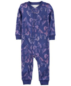 Mameluco Pies Descubiertos Estampado De Unicornios Carter's