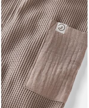 Mono Jumpsuit De Punto Tipo Waffle Con Botones Al Frente Carter's Little Planet