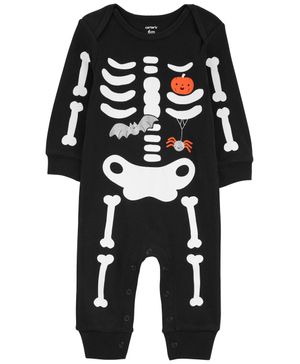 Mono Jumpsuit Estampado De Esqueleto De Halloween Carter's