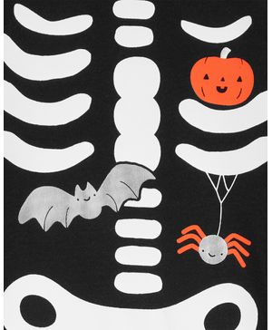 Mono Jumpsuit Estampado De Esqueleto De Halloween Carter's