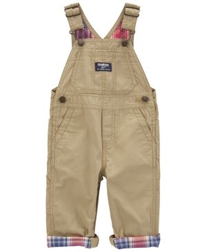 Overol Clásico De Tela Canvas Con Forro A Cuadros Oshkosh B'Gosh