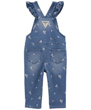 Overol De Mezclilla Elástica Estampado Floral Y Volantes Oshkosh B'Gosh