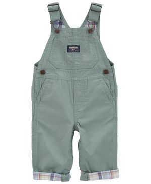 Overol De Tela Canvas Ligera Con Forro A Cuadros Oshkosh B'Gosh