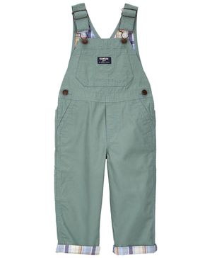 Overol De Tela Canvas Ligera Con Forro A Cuadros Oshkosh B'Gosh