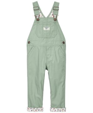 Overol De Tela Canvas Ligera Con Forro A Cuadros Oshkosh B'Gosh