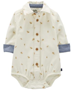 Pañalero Con Botones Al Frente Y Estampado De Osos Oshkosh B'Gosh