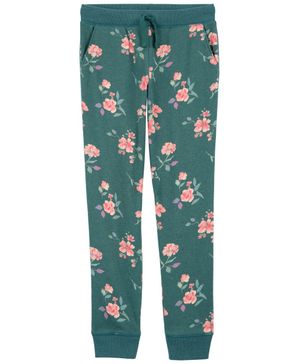 Pantalón De Tela Polar Con Cordón Estampado Floral Oshkosh B'Gosh